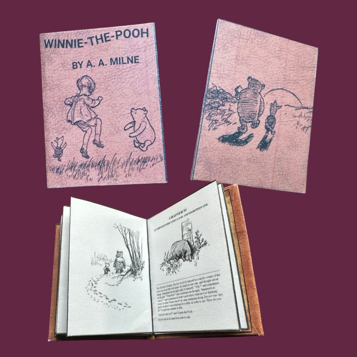 Printable Winnie the Pooh Miniature Book - Instant PDF Download