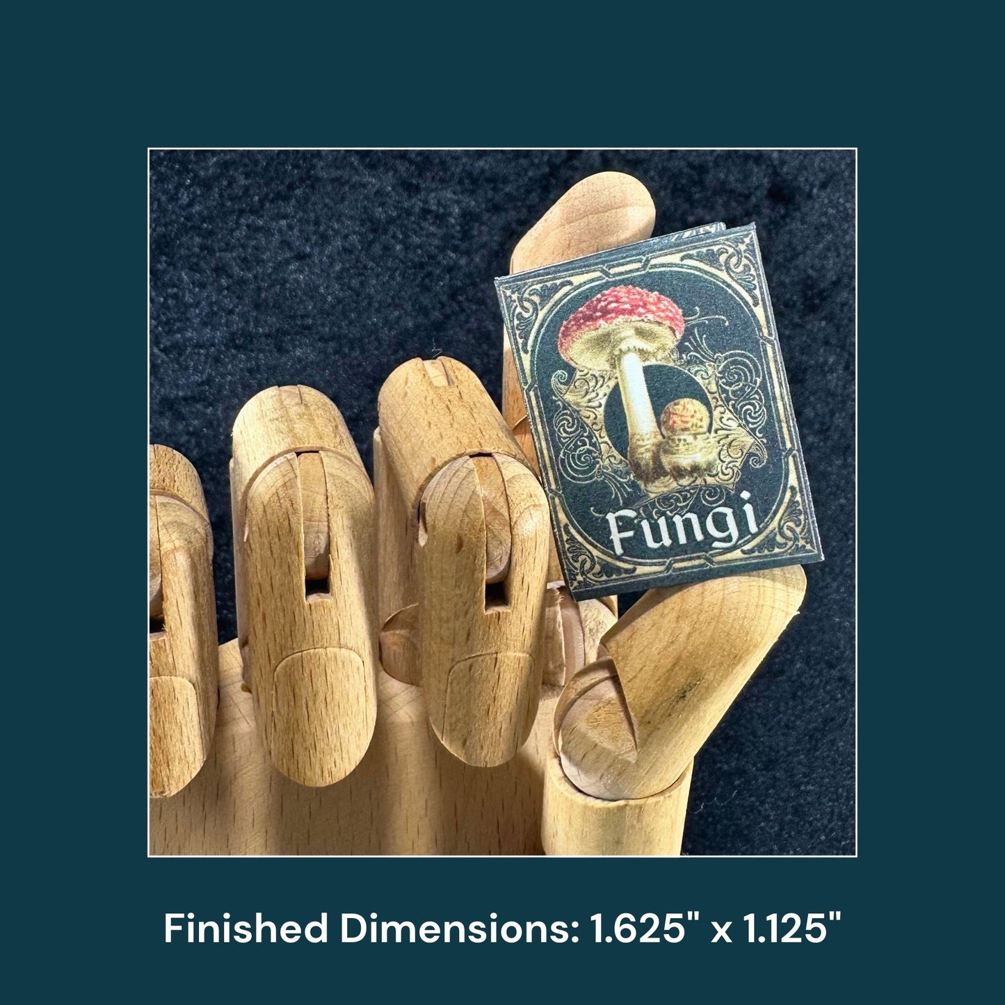 Printable Fungi Miniature Reference Book - Instant PDF Download