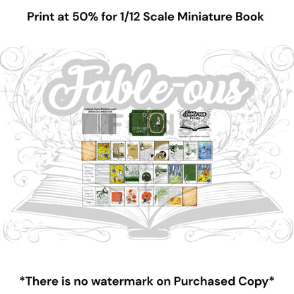 Printable The Wonderful Wizard of Oz Miniature Book - Instant PDF Download