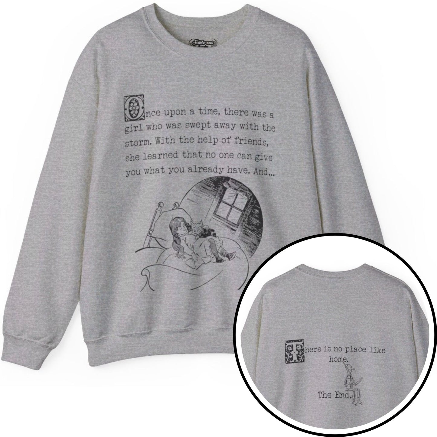 Wonderful Wizard of Oz Classic Illustration Sweatshirt