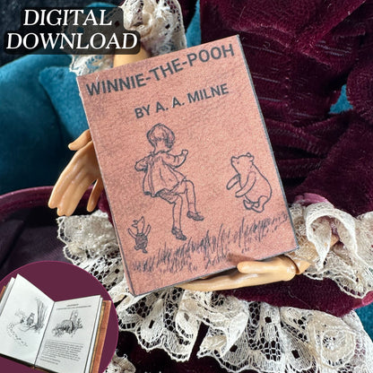 Printable Winnie the Pooh Miniature Book - Instant PDF Download