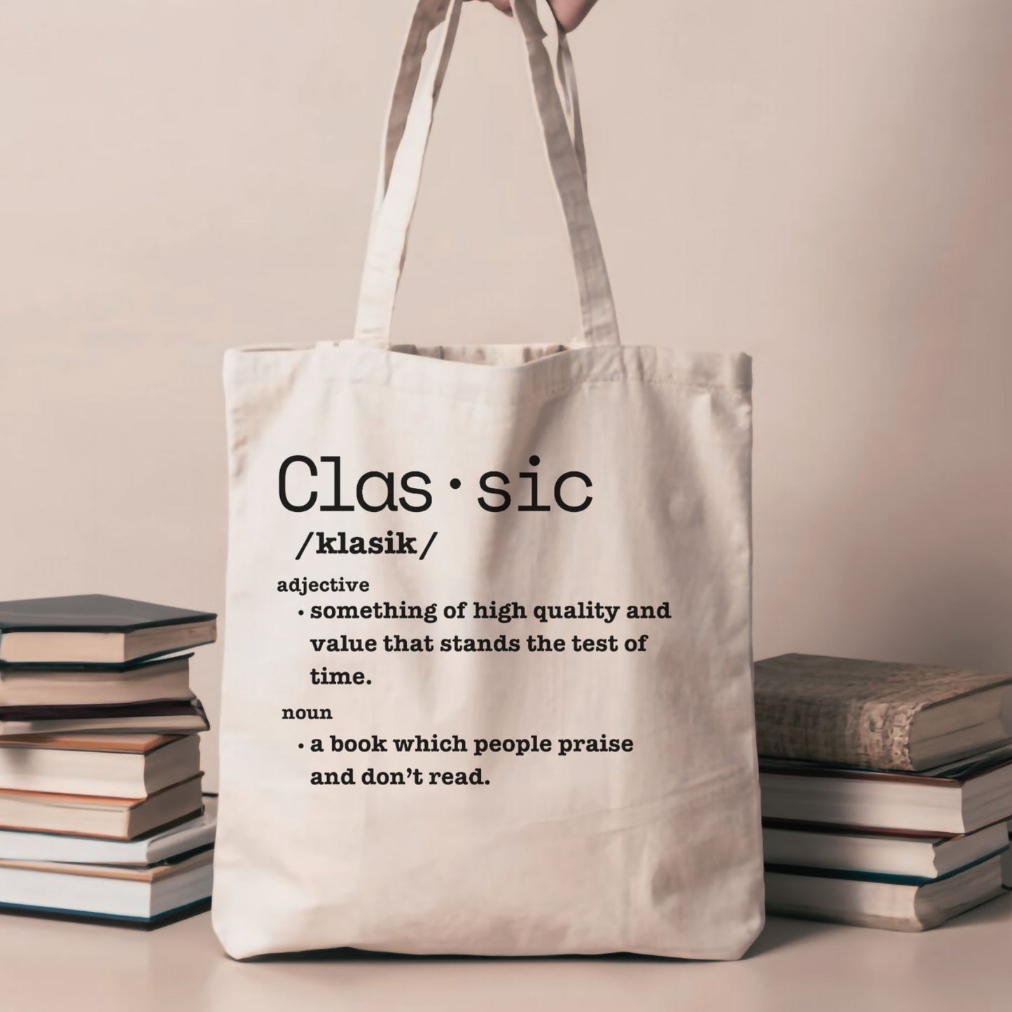 Classic Definition Cotton Canvas Tote Bag