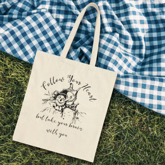 Follow Your Heart Wonderful Wizard of Oz Canvas Tote Bag