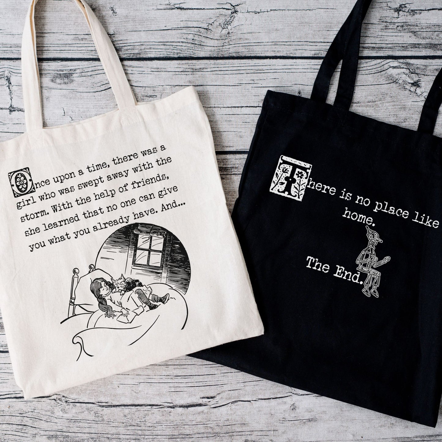 Wonderful Wizard of Oz Classic Illustration Tote Bag