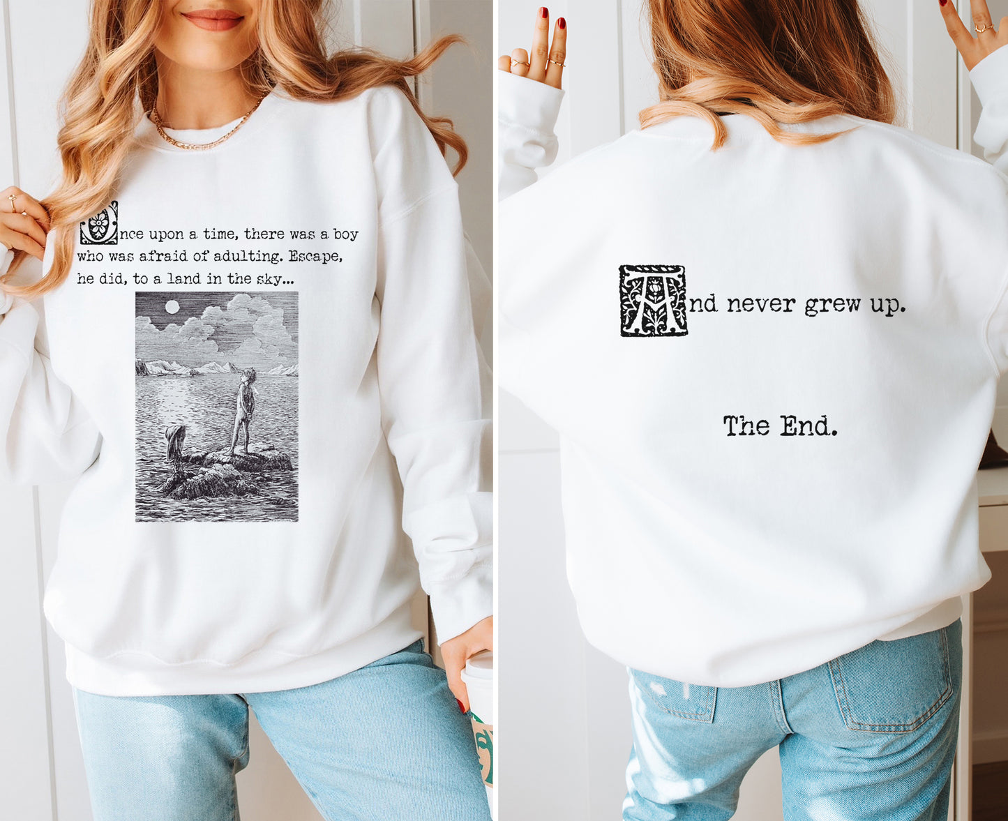 Peter Pan and Wendy Classic Illustration Sweatshirt